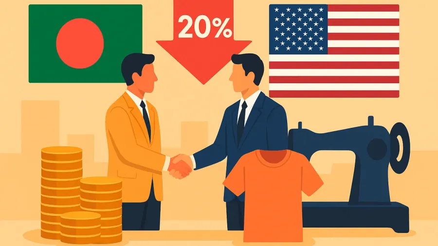 Bangladesh Secures 20% US Tariff the Garment Industry